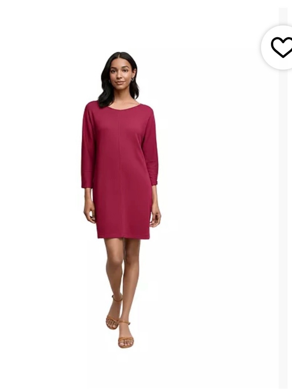 NWT M.M.LaFleur Ivana 1.0 Dress Ribbed Pima Modal Dark Fuchsia XL
